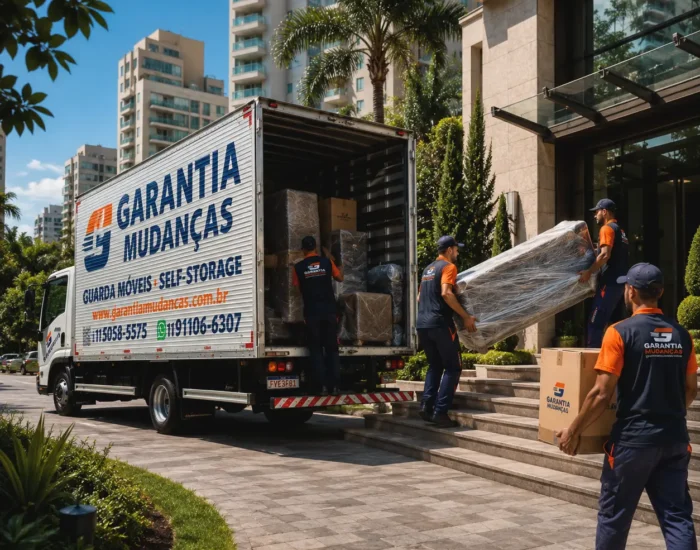 Equipe Garantia Mudanças Alto Padrão Landing Page Quadrado